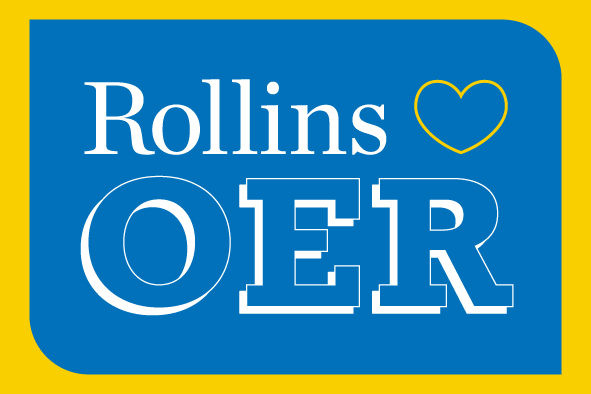 White text "91 (heart-icon) OER" overlay on a blue background with an outer yellow border